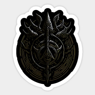 Sci Fi Viking Symbol Sticker